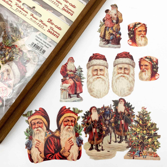 Victorian Santa Loose Christmas Paper Scrap Pack
